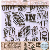 Block Type Decor Stamp by IOD - Iron Orchid Designs @ Painted Heirloom