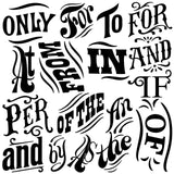 Block Type Decor Stamp by IOD - Iron Orchid Designs @ Painted Heirloom