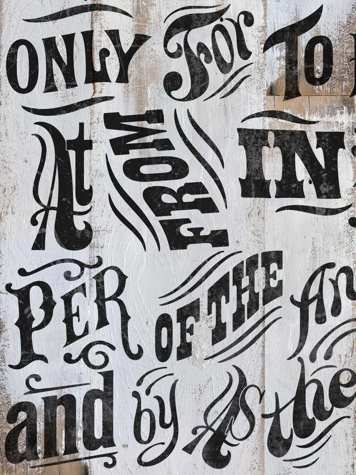 Block Type Decor Stamp by IOD - Iron Orchid Designs @ Painted Heirloom