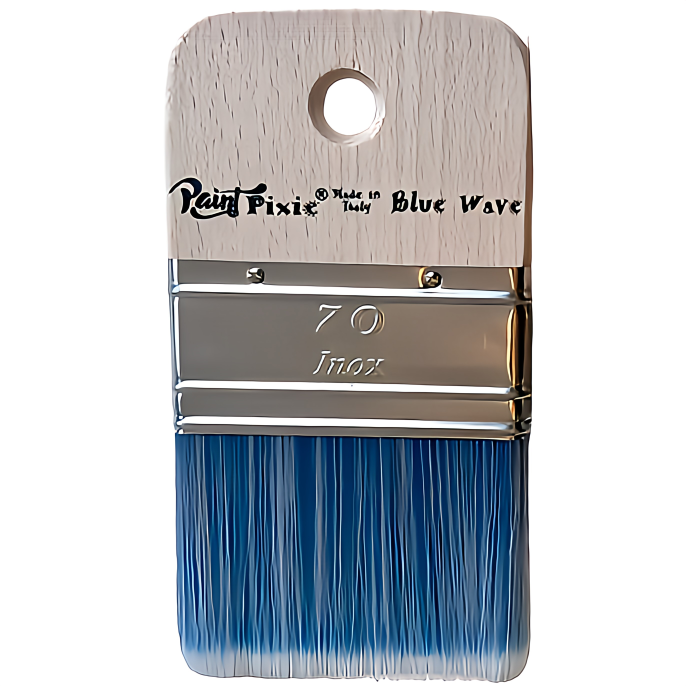 Blue Wave Paintbrush by Paint Pixie