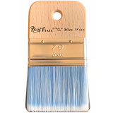 Paint Pixie Blue Wave Paintbrush with wooden handle and light blue bristles.