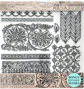 Bohemia Stamp (Retired) by IOD - Iron Orchid Designs-The Painted Heirloom