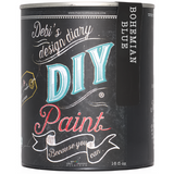 16 fl oz Bohemian Blue DIY Paint by DIY Paint Co., eco-friendly clay and chalk paint with decorative label text.