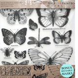 Butterflies Decor Stamp by IOD - Iron Orchid Designs @ Painted Heirloom