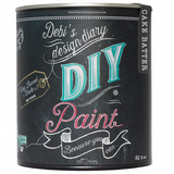 32 fl oz can of Cake Batter DIY Paint by DIY Paint Co. on a plain black background.