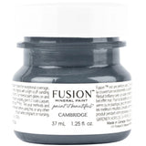 37ml jar of Cambridge Fusion Mineral Paint, an all-in-one gray paint by Fusion Mineral Paint.