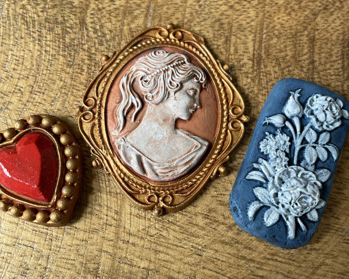 Cameos Decor Mould by IOD - Iron Orchid Designs @ Painted Heirloom