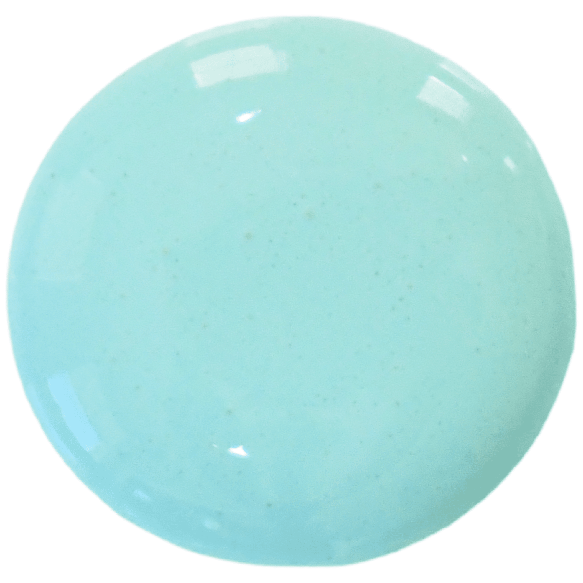 Glossy round spot of Capri – Sweet Pickins Milk Paint by Old Fashioned Milk Paint on white background.