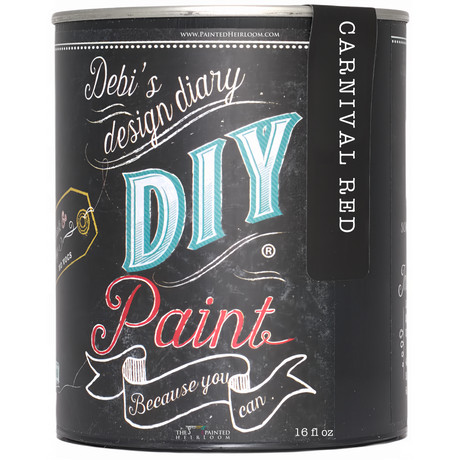 DIY Paint Co. Carnival Red Chalk and Clay Paint, 16 fl oz.