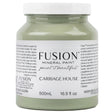 500mL jar of Carriage House Fusion Mineral Paint with a green label showing paint details.