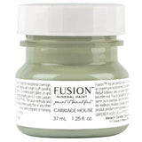 37 mL Fusion Mineral Paint Carriage House, green acrylic paint with a white label.