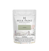50g Homestead House Cartier Milk Paint bag with warning label and farmhouse illustration on packaging.
