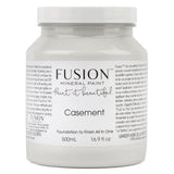 500mL Casement Fusion Mineral Paint jar in warm white with detailed label text.