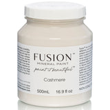 Cashmere Fusion Mineral Paint, neutral matte finish, 500 mL (16.9 fl oz) jar by Fusion Mineral Paint.