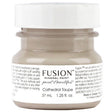 Fusion Mineral Paint Cathedral Taupe 37ml all-in-one acrylic paint jar for distressed finishes.