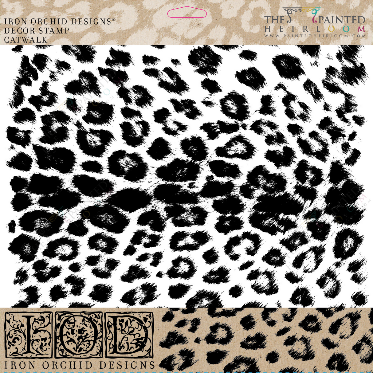 Catwalk Stamp (Retired) by IOD - Iron Orchid Designs @ The Painted Heirloom