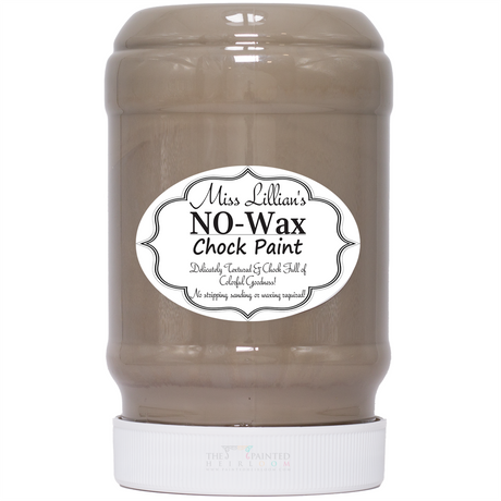 Miss Lillian’s Cava No-Wax Chock Paint, brown.