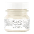 37 mL jar of Fusion Mineral Paint in Champlain, warm white acrylic, with label and white screw-top lid.