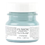37 mL jar of Champness Fusion Mineral Paint, all-in-one acrylic with matte finish.