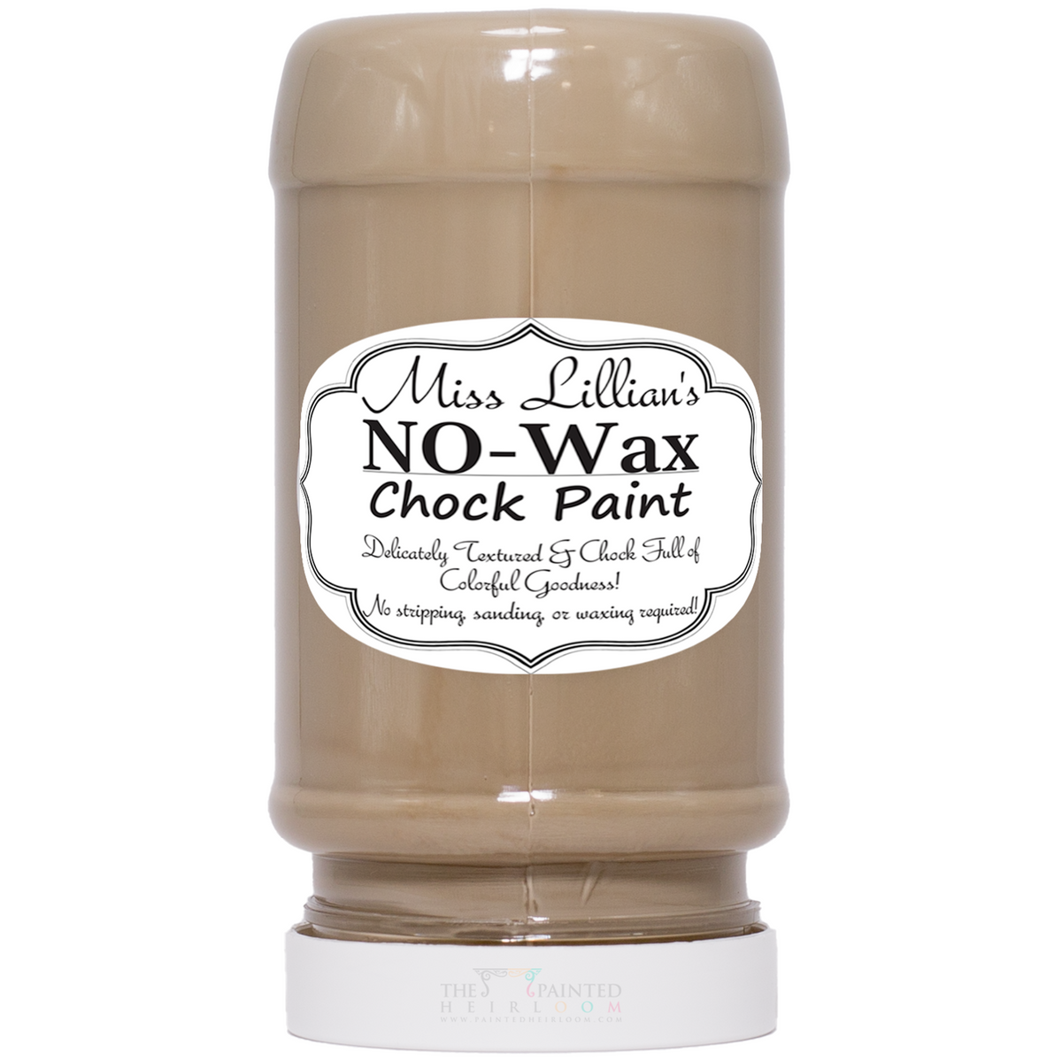 Miss Lillian’s Paint Chanel No-Wax Chock Paint container in beige.
