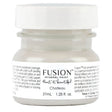37mL Chateau Fusion Mineral Paint in warm neutral grey with white cap and labeled instructions by Fusion Mineral Paint.