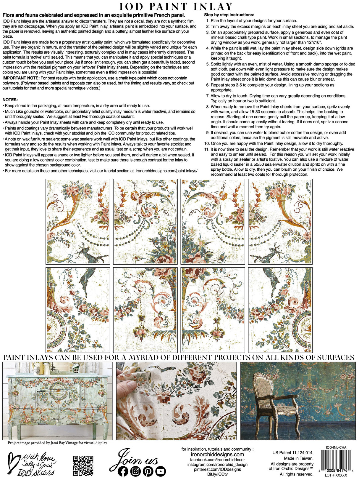 Chateau Paint Inlay by IOD - Iron Orchid Designs @ The Painted Heirloom