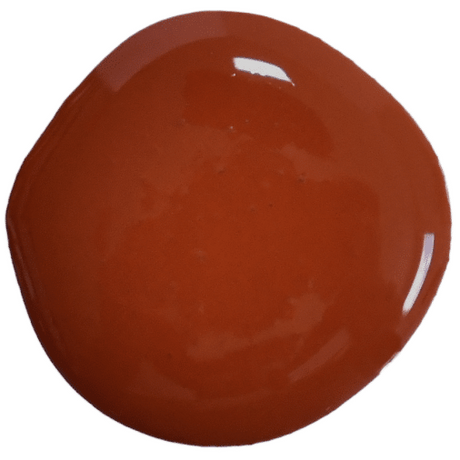 Old Fashioned Milk Paint Cherry Pie, glossy cherry red paint blob on a white background.