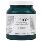 Chestler Fusion Mineral Paint, 500ml, all-in-one acrylic paint with matte finish in branded container.
