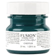 Chestler Fusion Mineral Paint, dark green acrylic, matte finish, all-in-one formula in a small jar.