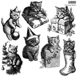 Christmas Kitties (Limited Release) Stamp by IOD - Iron Orchid Designs