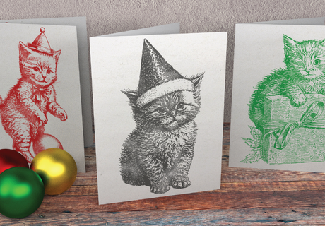 Christmas Kitties (Limited Release) Stamp by IOD - Iron Orchid Designs