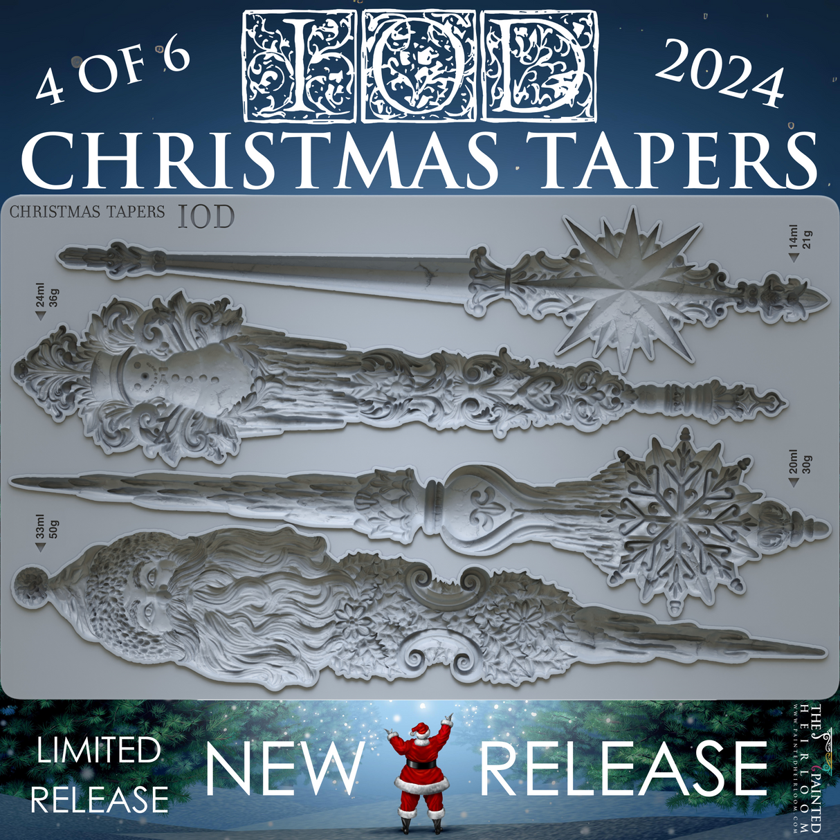 Christmas Tapers Mould (2024 Limited Release) by IOD, Nordic-style, 4 of 6 from brand I.O.D.