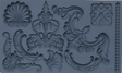 I.O.D. Classic Elements Mould with ornate scrolls, crown, shells, and roses in various sizes.