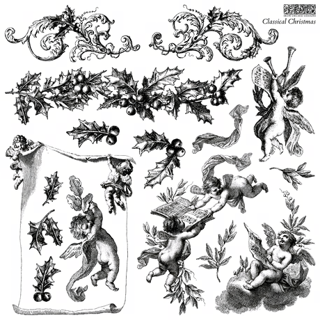Classical Christmas Stamp (2024 Limited Release) by IOD - Iron Orchid Designs-The Painted Heirloom
