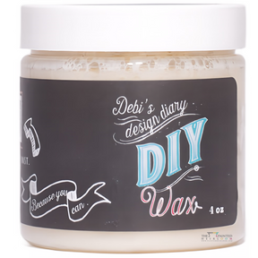 4oz Clear DIY Wax by DIY Paint Co., black label with white, blue, and pink text.