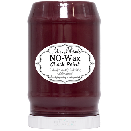 Miss Lillian’s Coffee Bean No-Wax Chock Paint for furniture and restoration projects.