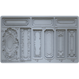 I.O.D. Conservatory Labels Mould by Iron Orchid Designs with 9 ornate, vintage-style label shapes.