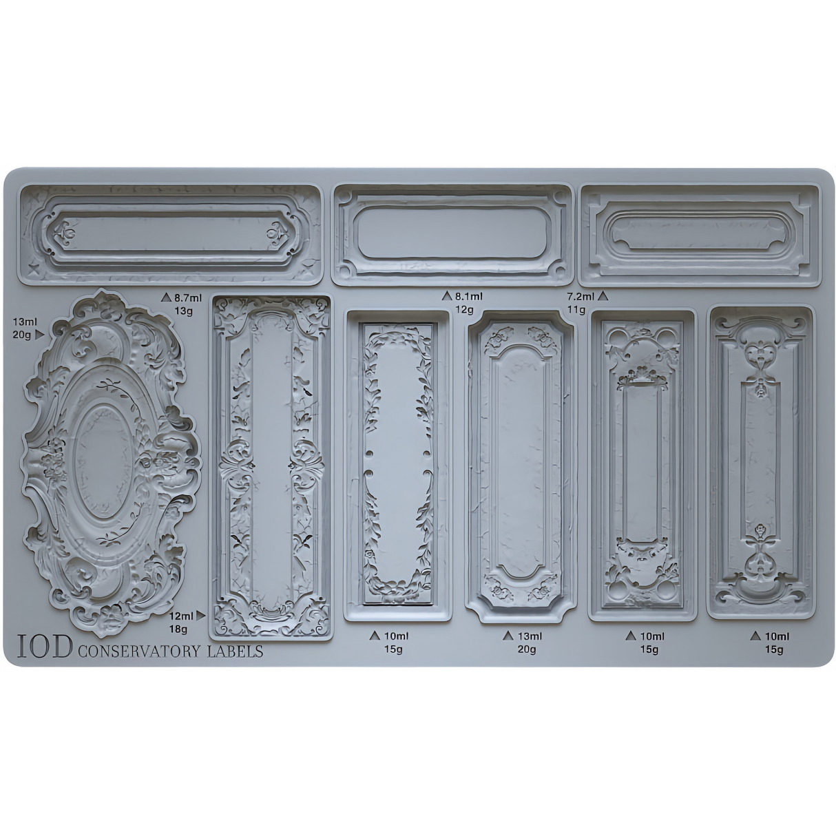 Conservatory Labels Mould by IOD - Iron Orchid Designs @ The Painted Heirloom