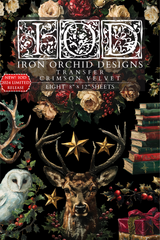 Crimson Velvet Transfer (2024 Limited Release) by IOD - Iron Orchid Designs @ The Painted Heirloom