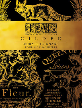 Curated Signage Gilded Transfer by IOD - Iron Orchid Designs-The Painted Heirloom