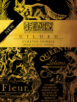 Curated Signage Gilded Transfer by IOD - Iron Orchid Designs @ The Painted Heirloom