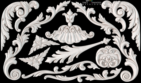 I.O.D. Dainty Flourishes Mould by IOD - Iron Orchid Designs Summer 2023 @ The Painted Heirloom