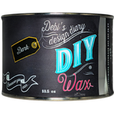 13.5 oz can of DIY Paint Co. Dark DIY Wax, low VOC, featuring decorative text on a black background.