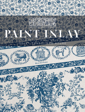 Delft Traditions Azure Paint Inlay by IOD - Iron Orchid Designs-The Painted Heirloom