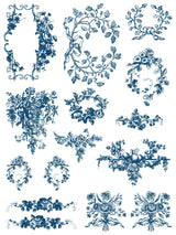 Delft Traditions Azure Paint Inlay by IOD - Iron Orchid Designs @ The Painted Heirloom