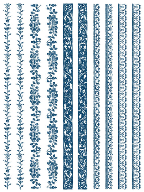 Delft Traditions Azure Paint Inlay by IOD - Iron Orchid Designs @ The Painted Heirloom