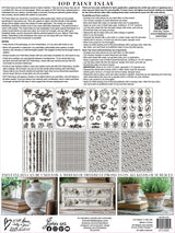 Delft Traditions Noir Paint Inlay by I.O.D., decorative detail for surfaces, exclusive from Iron Orchid Designs.