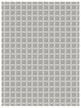 Delft Traditions Noir Paint Inlay by I.O.D. features black geometric circles on a white background.