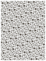 Delft Traditions Noir Paint Inlay by I.O.D., black and white floral pattern design.