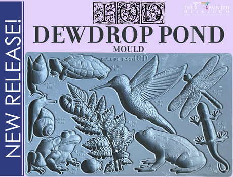 I.O.D. Dewdrop Pond Mould by IOD - Iron Orchid Designs Spring 2023 @ The Painted Heirloom